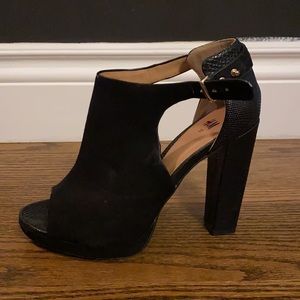 Black Cutout Heels